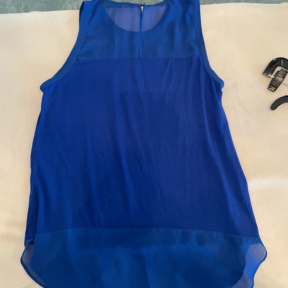 Beautiful royal blue flowing tank top, size S, $15 - Picture 2 of 3